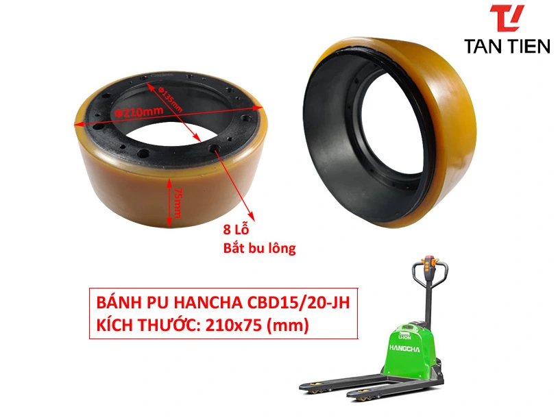 Bánh Lái Xe Nâng HANGCHA 210x75